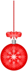 Christmas Ball Red Transparent PNG Clipart  - High-quality PNG Clipart Image from ClipartPNG.com